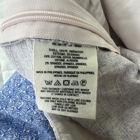 CARTONNIER ANTHROPOLOGIE Womens Pants 4 Blue Charlie Trouser Seashell Preppy - Picture 9 of 15